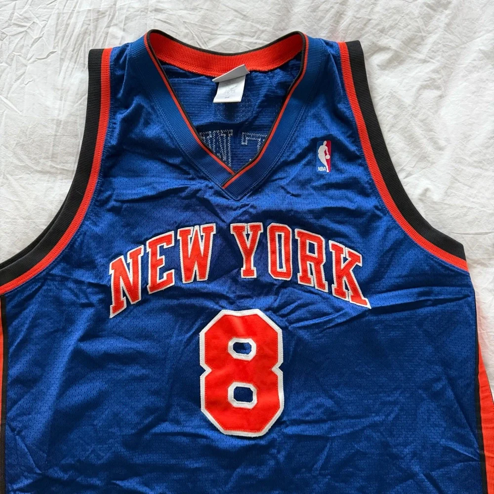 Reebok Vintage sleeveless Knicks Jersey #8 Sprewell In great - Picture 2 of 9
